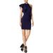 Bar Iii Womens Asymmetrical Ruffle Bodycon Dress