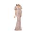Carmen Marc Valo Womens Lace Embroidered Evening Dress