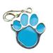 Pet Cat Dog Footprint Keychain Stainless Steel Animal Paw Print Identity Tags ID Card Neck Collar Pendant