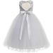 Heart Cutout Sequin Flower Girl Dress Special Occasion Dresses 172seq