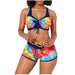SySea Tie-Dye Print Women 2 Pieces Swimsuits Bench Bathing Suit