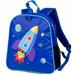 Wildkin 20634 Olive Kids Rocket Embroidered Backpack