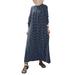 ZANZEA Women Polka Dot Printed Full Sleeve Muslim Casual Maxi Dress