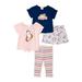 Forever Me Girls Unicorn T-Shirt, Puff Sleeve Top, Skirt and Leggings, Mix-and-Match, 4-Piece Outfit Set, Sizes 4-12