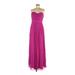 Pre-Owned Badgley Mischka Women's Size 8 Fluorescent Chiffon Gown