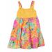 Blueberi Infant Baby Girls Orange Pink Flowered Sparkly Sundress Sun Dress