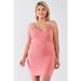 Plus Size Lite Mauve Sleeveless Scoop Neck Bodycon Cami Mini Dress 1XL