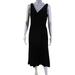 Lauren Ralph Lauren Womens Sleeveless Ruffle Midi Dress Black Size 6