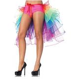 Layered Organza Rainbow Bustle Skirt Adult Costume Accessory - One Size