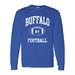 Buffalo Classic Football Arch American Football Team Long Sleeve T Shirt - 3X-Large - Royal