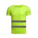 Saient Men's high visibility short-sleeved, safety shirt cooling quick-drying reflective T-shirt, construction site construction fluorescent short-sleeved, night running reflective safety T-shirt