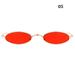 Famure Sunglasses Small oval frame sunglasses Vintage modern small frame trend sunglasses for men and women