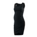 MAWCLOS Womens Maternity Casual Dresses Sleeveless Bodycon Dress Crew Neck Ruched Stretchy Beach Dress