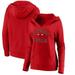 Chicago Bulls Fanatics Branded Women's Overtime V-Neck Pullover Hoodie - Red