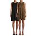 Time and Tru Women's Sleeveless Knit Dress, 2-Pack