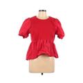 Pre-Owned Maeve by Anthropologie Women's Size L Short Sleeve Top