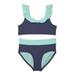 Justice Girls Ruffle Two Tone Swimsuit, 2-Piece, Sizes 6-18 and 16-20 Plus