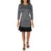 MICHAEL Michael Kors Womens Petites Checkered Wear to Work Dress