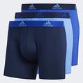 adidas Men?s Performance Boxer Briefs Underwear (3-pack), Real Blue/Collegiate Navy Bold Blue/Collegiate Navy Collegiate Navy/Bold Blue, X-Large