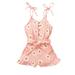 Luiryare SDD Toddler Girl Daisy Flower Romper Spaghetti Straps Sleeveless Button Playsuit