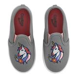 Oshkosh B'gosh Baby & Toddler Girls' Unicorn Maeve Casual Slip-On Shoes, Grey, Size 4 M-6 M ( 2-5 Years)