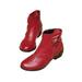 Avamo - Womens Platform Ladies Ankle Chelsea Block Chunky High Heel Shoes Boots Size 5.5-8