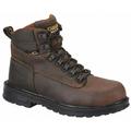 Carolina Shoe 6 in Work Boot, 8-1/2, D, Men's, Brown, Steel Toe Type, 1 PR - CA9599