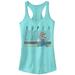 Junior's Nintendo Super Mario Classic Stripes Racerback Tank Top Cancun