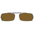 Visionaries Polarized Clip on Sunglasses - True Rec - Black Frame - 54 x 31 Eye