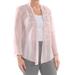 R&M RICHARDS Womens Pink Beaded Jacket Size 12