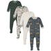 Gerber Baby & Toddler Boys Snug Fit Cotton Footed 1pc Pajamas, 4-Pack (0/3M-5T)