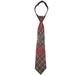 Lauren Ralph Lauren Big Boys Red Classic Plaid 100% Silk Zipper Tie