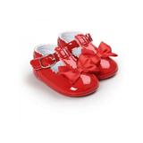 Newborn Baby Girl Bow Anti-slip Crib Shoes Soft Sole Sneakers Prewalkers