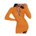 Listenwind Womens Turtleneck Long Sleeve Elasticity Knit Pullover Sweaters Bodycon Slim Mini Dress Jumper Clubwear