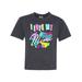 Inktastic I Love my Mimi- 80s retro style Tween Short Sleeve T-Shirt Unisex Retro Heather Black M