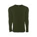 Next Level, The Adult Long-Sleeve Thermal - MILTRY GRN/ BLK - S