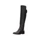 Calvin Klein Womens Pryia Leather Almond Toe Knee High Chelsea Boots