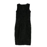 Jump Apparel Juniors Deep Black Lace Illusion Sheath Dress 1-2