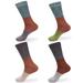 Women's Extra Large Rayon from Bamboo Fiber Classic Casual Crew Socks - Assortment A - 4prs, Size 10-13