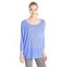 Calvin Klein Women's Performance Three-Quarter Sleeve High Low T-Shirt