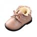 ZAVAREA Autumn Winter Kids Girls Boots Casual Leather Baby Boots Bowknot Design Shoes Walking Shoe Winter Snow Boots Warm