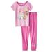 Disney Princess Baby & Toddler Girl Short Sleeve Tight Fit Pajamas, 2-Piece Set