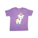 Inktastic Cute Little Unicorn, Unicorn With Rainbow Tail Toddler Short Sleeve T-Shirt Female