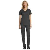 Maevn EON Sport Comfy Multi Pocket V-Neck Scrub Top & Comfy Full Elastic Waistband Scrub Pant Set [XS - 3XL]