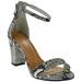 Top Moda Women's HAnnah-1 Ankle Strap High Heel Sandal, BW Snake (7, Bw Snake)