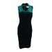 Calvin Klein Women's Velvet Choker Sheath Dress