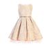 Sweet Kids Blush Pleated Floral Jacquard Easter Dress Little Girls