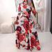 Bandage Dresses Summer Long Dress Floral Print Boho Dress Tunic Maxi Dress Evening Party Dress Sundress Vestidos de festa