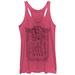 Women's Sleeping Beauty Happily Ever After Racerback Tank Top Pink Heather Small
