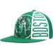 Boston Celtics Mitchell & Ness Hardwood Classics Big Face Callout Snapback Hat - Kelly Green - OSFA